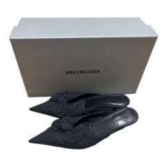 も*う様 Balenciaga knife knot mule ribbon s も*う様 Balenciaga knife knot mule ribbon s - メルカリ