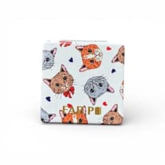 【美品】FABBRU コンパクトミラー 鏡 猫柄 二面鏡のサムネイル