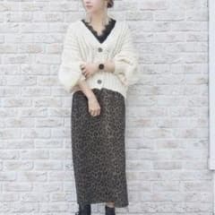 チャオパニックTYPYざっくりニットカーディガンのサムネイル