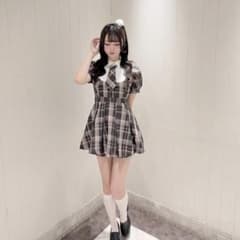 evelyn エブリン ネクタイ付きタックプリーツOPワンピース - メルカリ