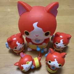 妖怪ウォッチ　ジバニャン　大小フィギュア5個セットのサムネイル