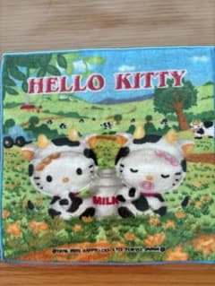 ご当地キティ 牛キティ ミニタオル 2003年 平成レトロ - メルカリ