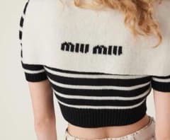 miumiu ニットトップス　カシミヤ ニット カーディガンのサムネイル