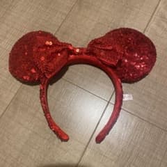 ミニーカチューシャ　レッドスパンコールのサムネイル