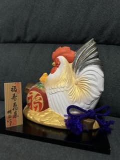 【伝統工芸士　多田明正 作】博多人形　福寿萬来酉のサムネイル