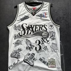 Iverson 3 Sixers メッシュジャージ 1997-98のサムネイル
