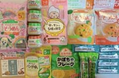 離乳食　18点セット　ベビーフード　おかゆ　かぼちゃ　にんじん　そうめんのサムネイル