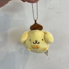 もっちもち寝そべりマスコット ポムポムプリン キーホルダー サンリオ