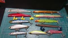 シーバスバチ抜け中古ルアーセット11個のサムネイル
