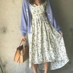 dazzlin レースアップVネックワンピースのサムネイル