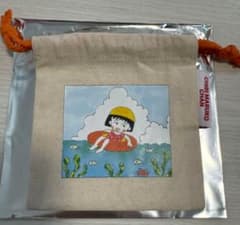 70th りぼん×3COINS りぼん70th ミニ巾着　ちびまる子ちゃんのサムネイル