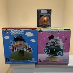 이치 반 쿠지 드래곤 볼 오공 & 치치 & 오반 피규어 덤 포함