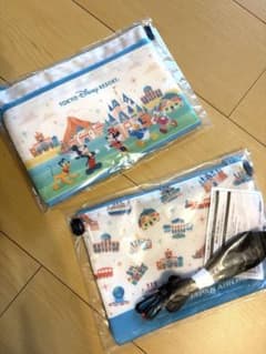 JALパック　ディズニー　ダブルファスナーポーチ　２個のサムネイル