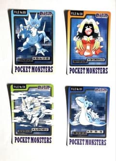 ポケモン カードダス ゴルダック、ルージュラ、シャワーズ、ラプラス 4