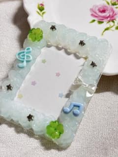 WISHコア風トレカケースデコ 青 〈01〉のサムネイル