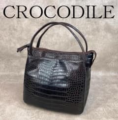 未使用】 処分価格 SANZE EXCELIA クロコダイル ハンドバッグ - メルカリ