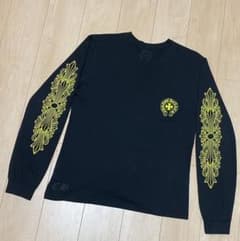 クロムハーツ　ネオンイエロー　ロンT　美品のサムネイル