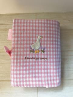 聖書カバー（中型）ギンガムチェック/アヒル刺繍のサムネイル