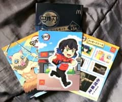 マクドナルド　ハッピーセット　鬼滅の刃シール3枚セット　嘴平伊之助のサムネイル