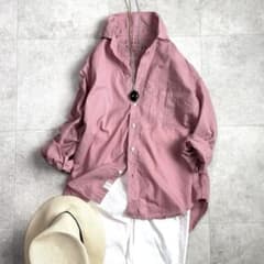 フランクアンドアイリーン EILEENモデル スキッパー シャツ モーブ