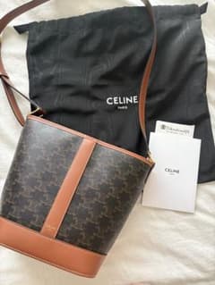 CELINE スモール バケット / トリオンフキャンバス＆カーフスキン　正規品のサムネイル