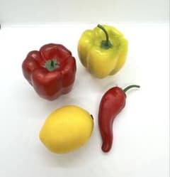 フェイクフルーツ・野菜 4点セットのサムネイル