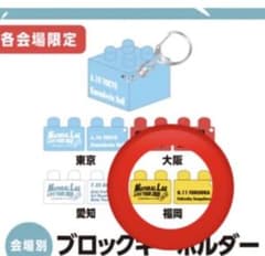 Natural Lag 会場別ブロックキーホルダー ナチュラグ　イエロー福岡のサムネイル