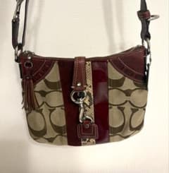 【希少！】COACH ショルダーバッグ シグネチャー レザーのサムネイル