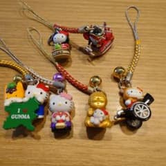 ハローキティ ご当地ストラップ 6点セット - メルカリ