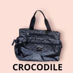 CROCODILE ショルダー・ハンドバッグ2way 総柄 ブラックのサムネイル