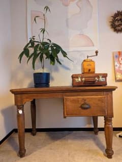 old maison 木製 引き出し付き付きテーブル - メルカリ