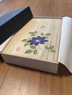 新品未使用】桐箱 足立真瑚画伯 小物入れ 「てっせん」 - メルカリ
