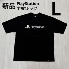 プレイステーション　プレステ　半袖Tシャツ　シンプル　メンズ　黒ブラック　L新品