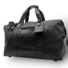 希少 トゥミ　2way ボストンバッグ 旅行 ショルダーバッグ　黒　オールレザー 希少 TUMI ボストンバッグ オールレザー 2way ブラック 大容量 鍵付き