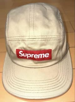 Supreme ベージュキャップ ロゴ入り シュプリームのサムネイル