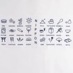 かまわぬ 手ぬぐい NIPPON♪ 手拭い 日本 アイコン 海外みやげ てぬぐいのサムネイル