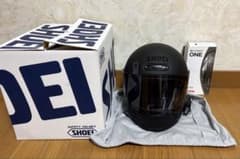 SHOEI フルフェイスヘルメットグラムスターマットブラック＋B+COM ONE