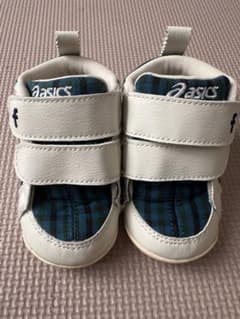 asics ファーストシューズ ホワイト・ネイビーのサムネイル
