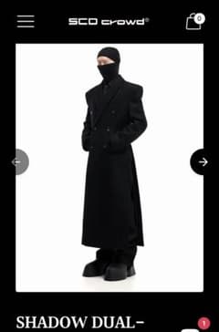 SCD CROWD SHADOW DUAL-BREAST COATのサムネイル