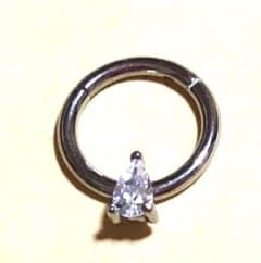 ボディピアス ワンタッチセグメント■14G 三角石のサムネイル