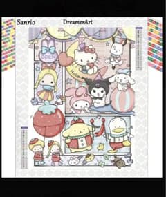 ダイヤモンドアート　サンリオ　マイメロ　ポムポムプリン　キティー　シナモンクロミのサムネイル