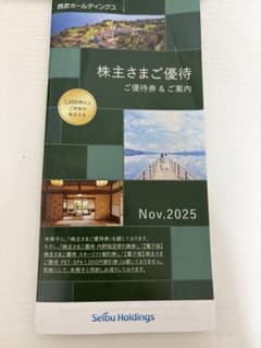 西武ホールディングス 株主優待券 1000株以上のサムネイル