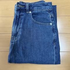 【美品】GU デニムパンツ インディゴ Mサイズのサムネイル