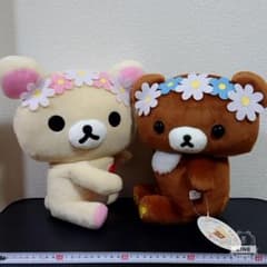 코리락쿠마 meets 차이로이코그마 봉제인형 XL 프라이즈 비매품