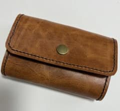ハンドメイド 本革 ミニ財布 コンパクトウォレットのサムネイル