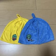 【徳島県限定品】タオル生地サウナハット 2枚セット すだちくん刺繍 入のサムネイル