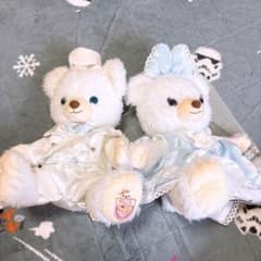 Disney ユニベアシティ ウェディング ぬいぐるみ ペア ホイップ パフィのサムネイル