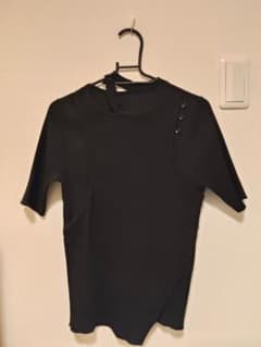 UNITED TOKYO ブラック リブカットソー 半袖 Tシャツ 0サイズのサムネイル