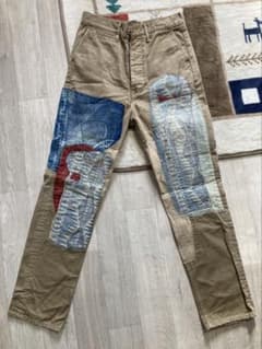 KAPITAL KOUNTRY ヴィンテージ加工　パッチワーク パンツ m65858634567_1.jpg?1764639138