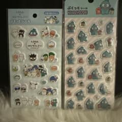 しろたん✖️はぴだんぶい　ハンギョドン ぷくっとシール 2点セットのサムネイル